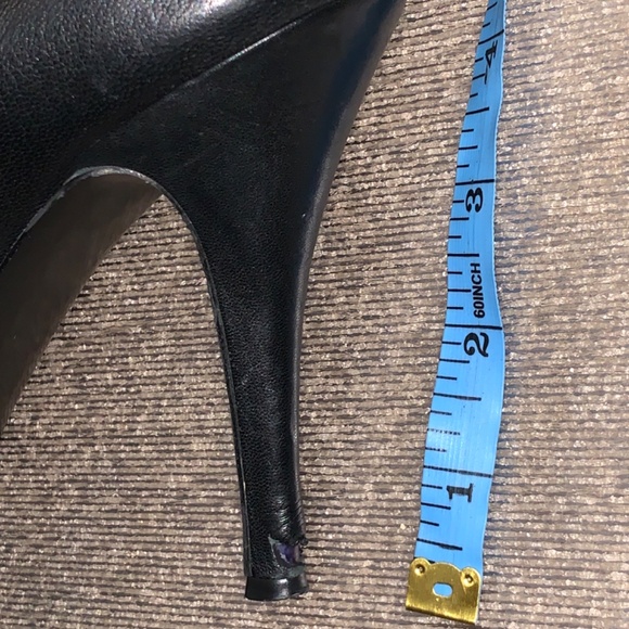 J.Crew Mona Round Toe Black Leather Pumps - Size 11 - Picture 9 of 16